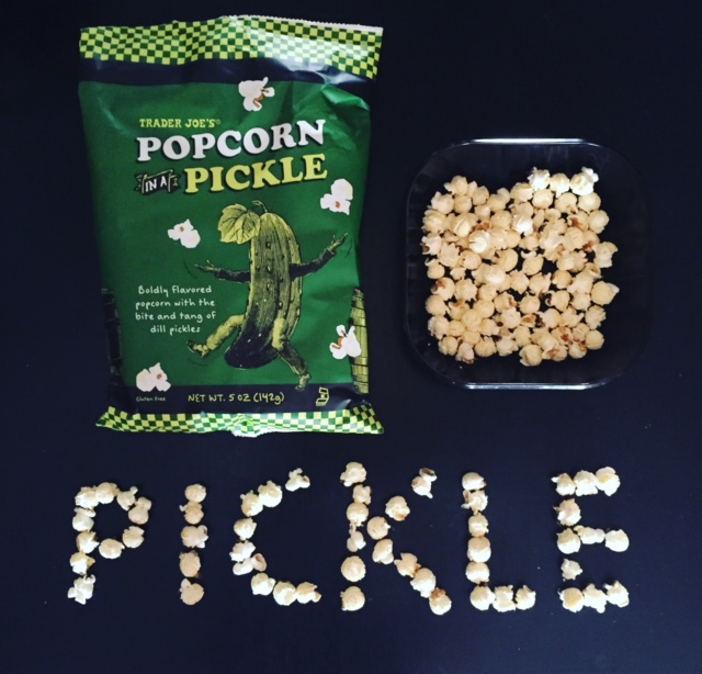 Pickle popcorn #picklepopcorn @Trader Joe's #traderjoesseasoning