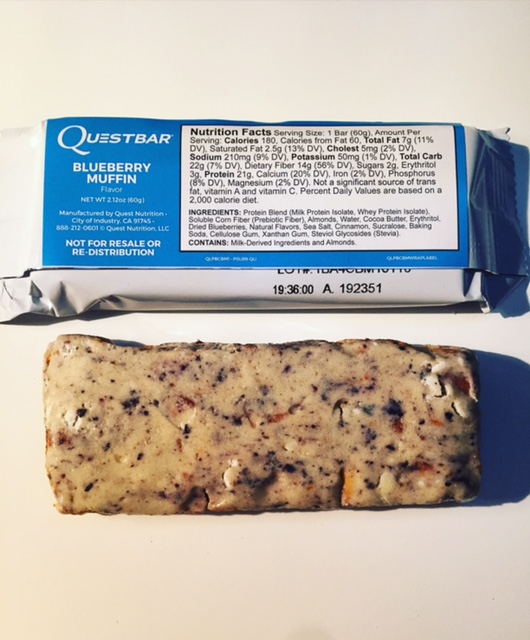 REVIEW Blueberry Muffin Quest Bar Junk Banter