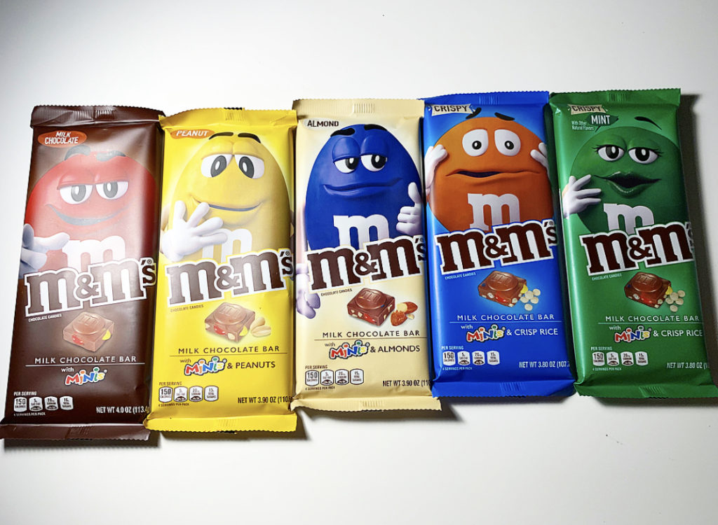 These New M&M's Stuffed Chocolate Bars Come In FIVE Different Flavors