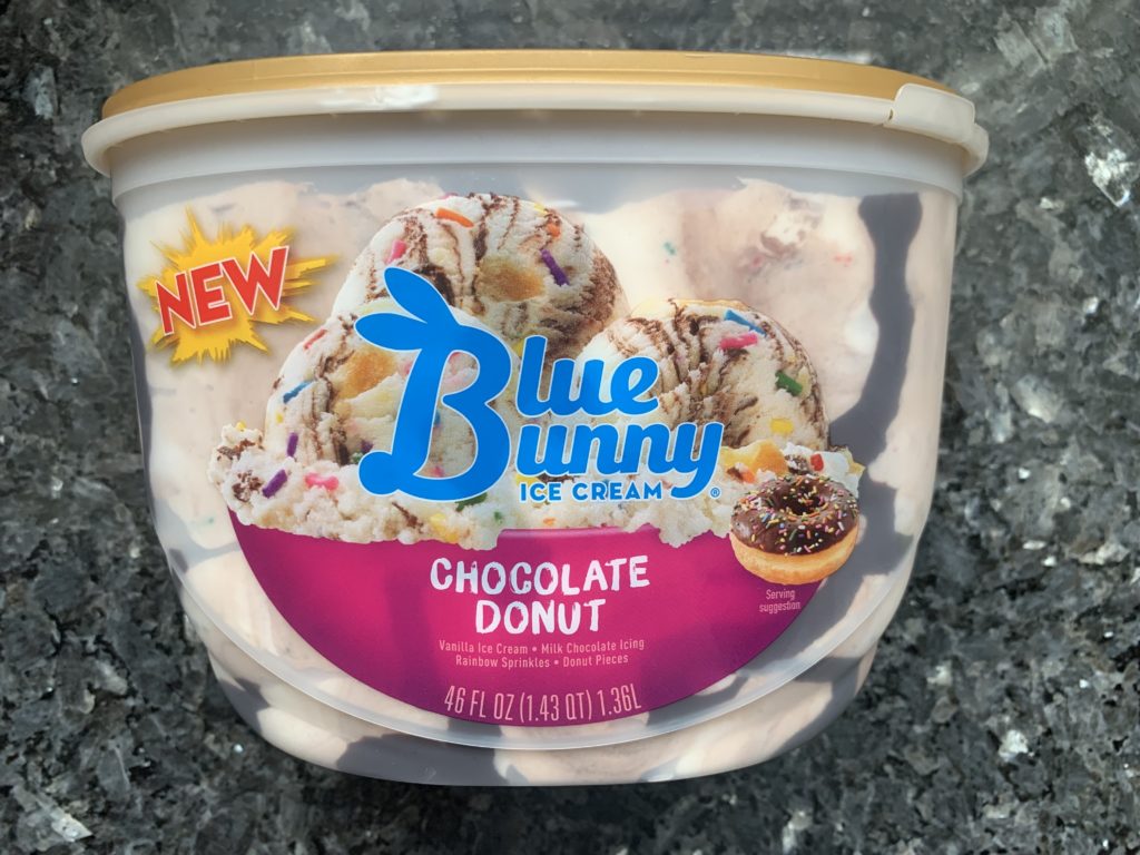 REVIEW Blue Bunny Chocolate Donut Ice Cream Junk Banter