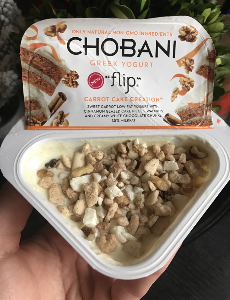 REVIEW: Chobani Flip Carrot Cake Creation - Junk Banter