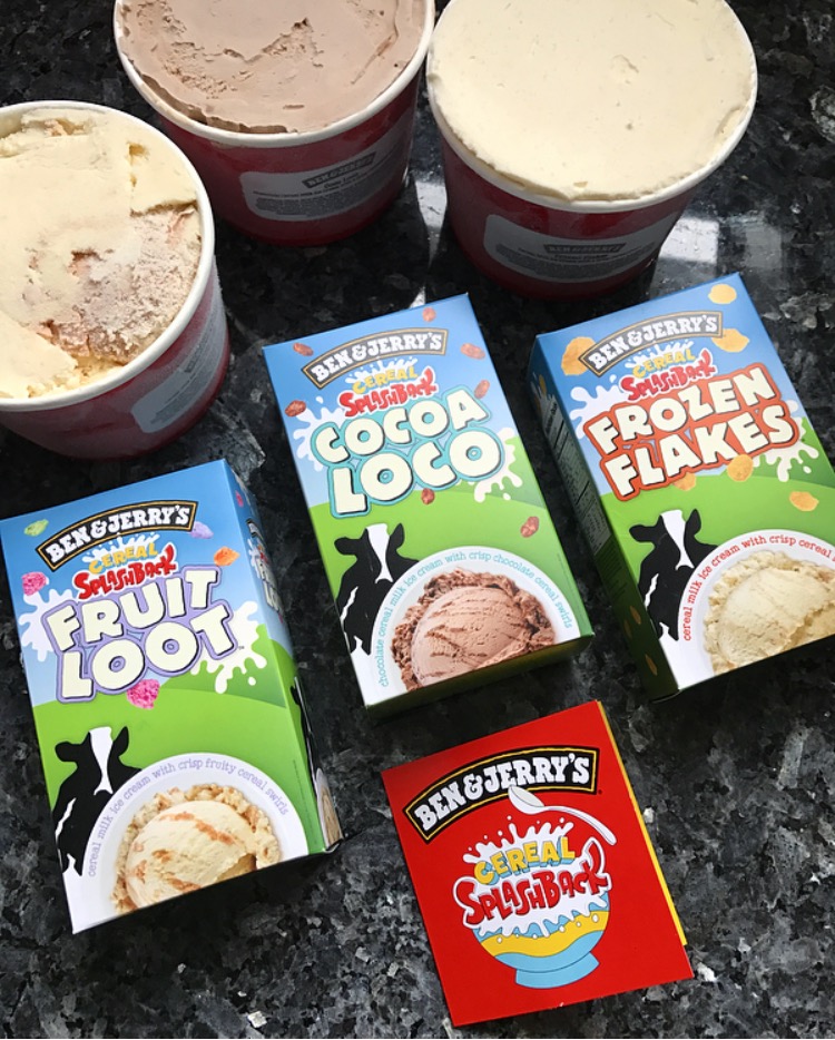 REVIEW (x3): Ben & Jerry's Cereal Splashback Flavors - Junk Banter