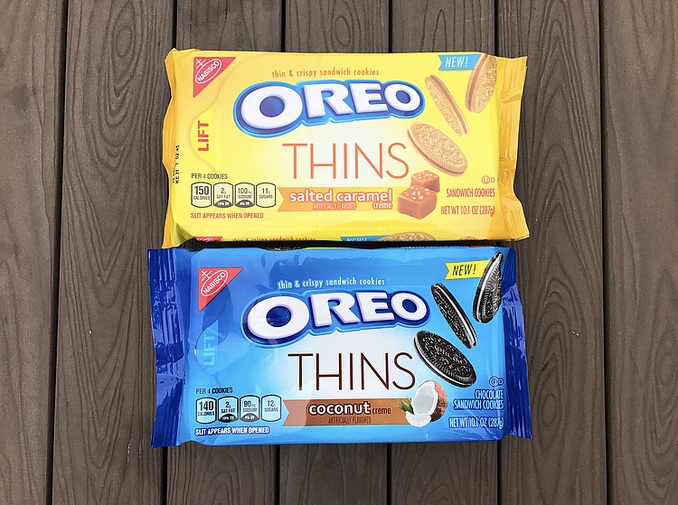 Nabisco Salted Caramel Oreo Thins & Coconut Oreo Thins