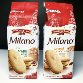 Pepperidge Farm Irish Cream Milano and Caramel Macchiato Milano Cookies