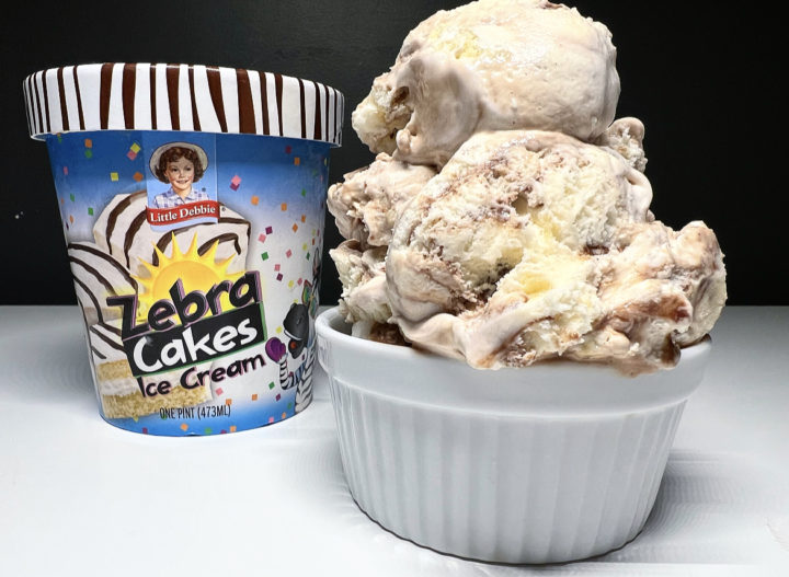 REVIEW: Little Debbie Zebra Cakes Ice Cream - Junk Banter